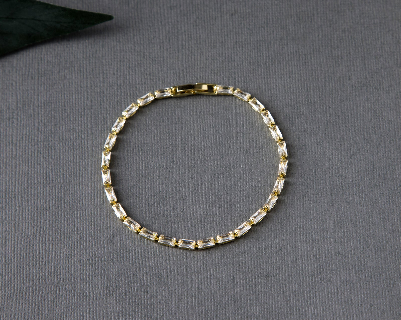 Simple Baguette CZ Bracelet - Cassandra Lynne