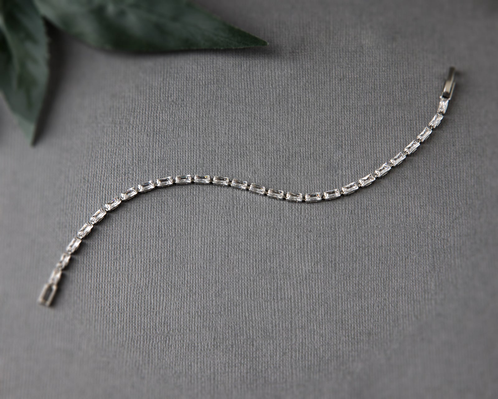 Simple Baguette CZ Bracelet - Cassandra Lynne