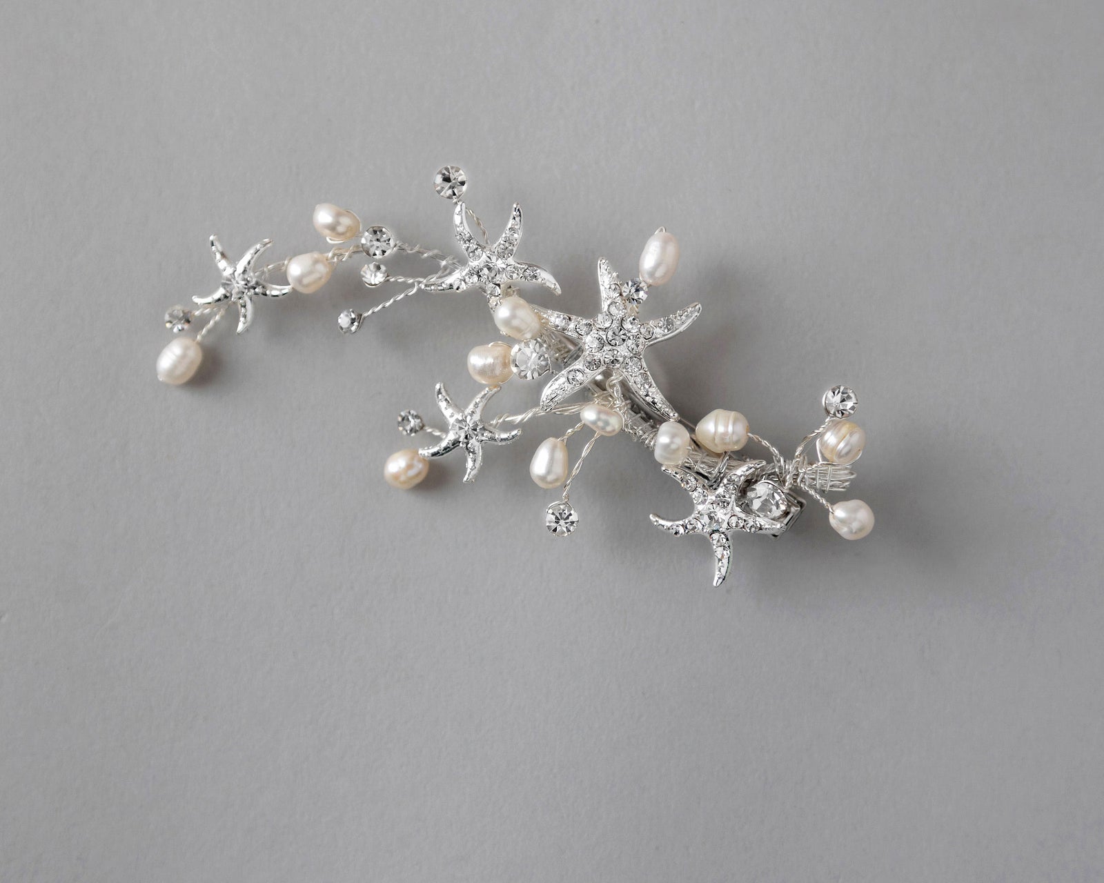 Starfish and Pearl Beach Bride Hair Clip- Cassandra Lynne