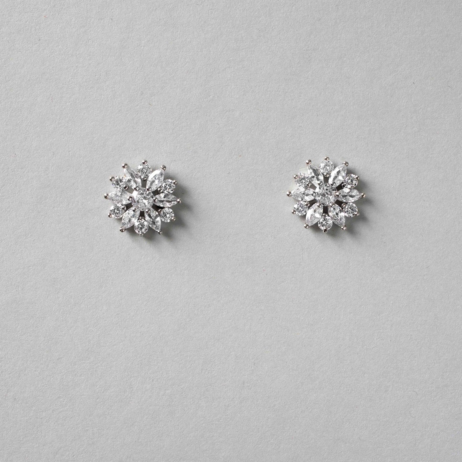 Bridal Flower Stud Earrings - Earrings - Cassandra Lynne