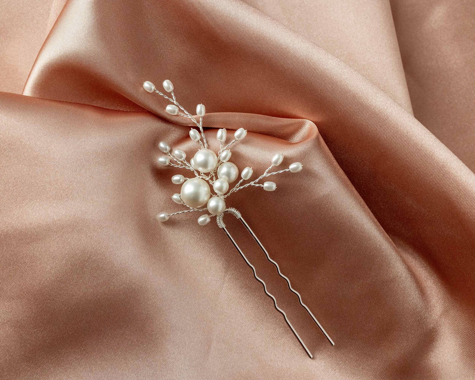 All Pearl Bridal Hair Pin - Cassandra Lynne