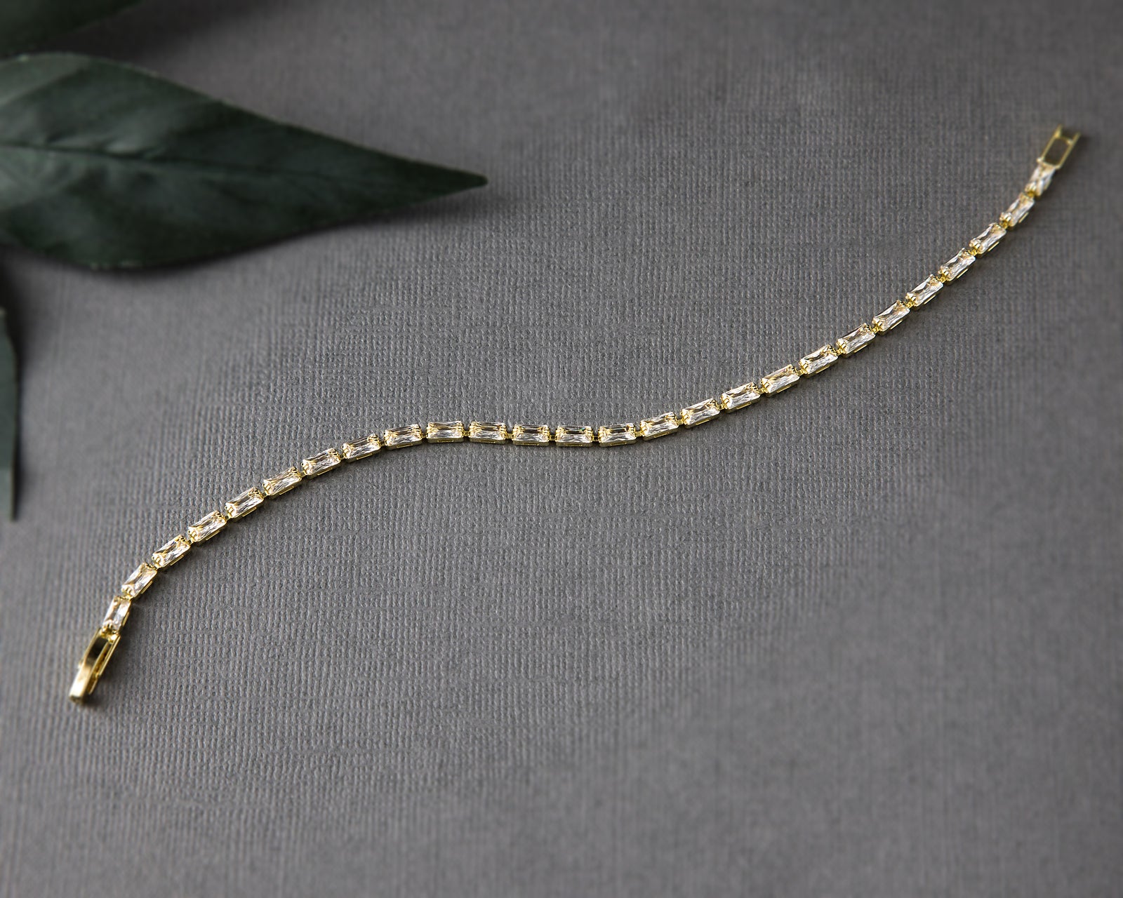 Simple Baguette CZ Bracelet - Cassandra Lynne