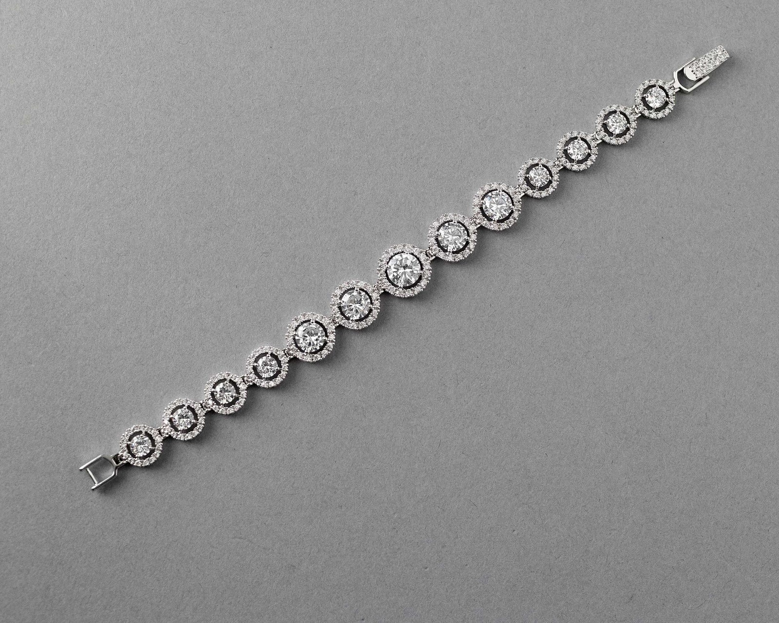 Halo CZ Bracelet for Special Occasion