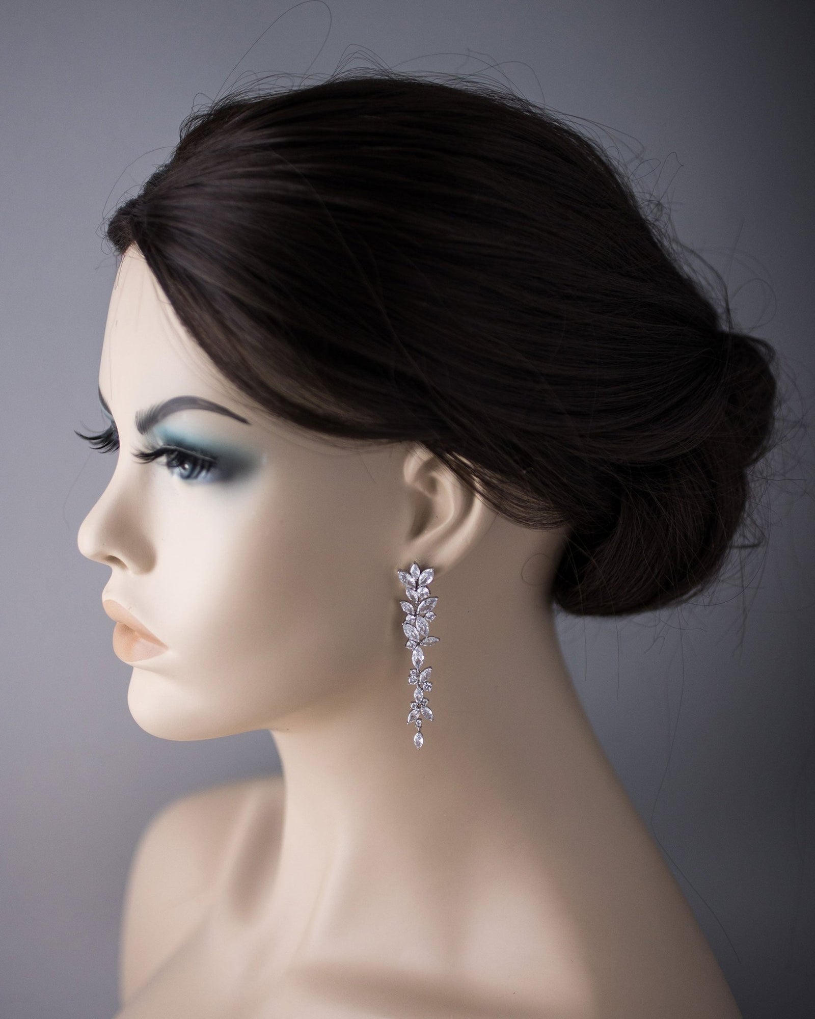 Marquise Cluster CZ Dangle Earrings - Earrings - Cassandra Lynne