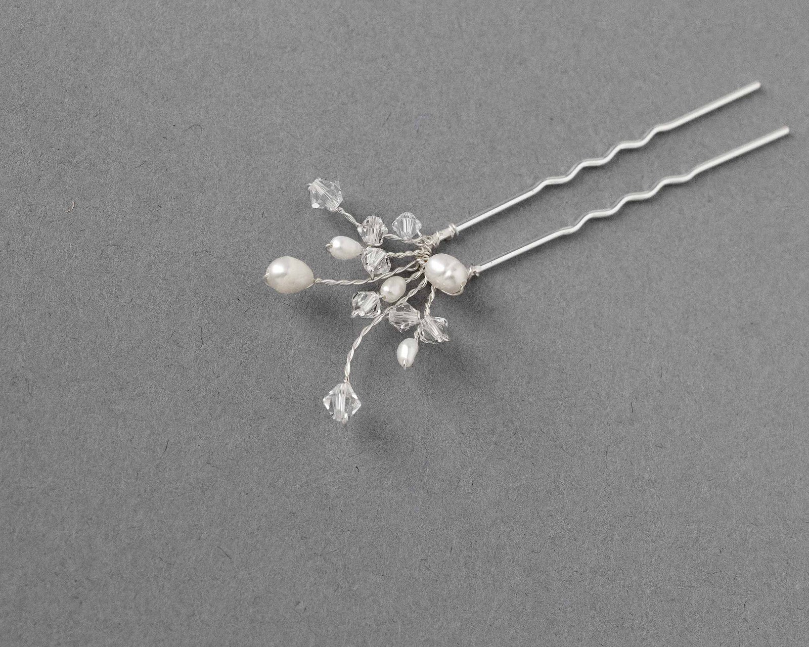 Freshwater Pearl and Crystal Hair Pin