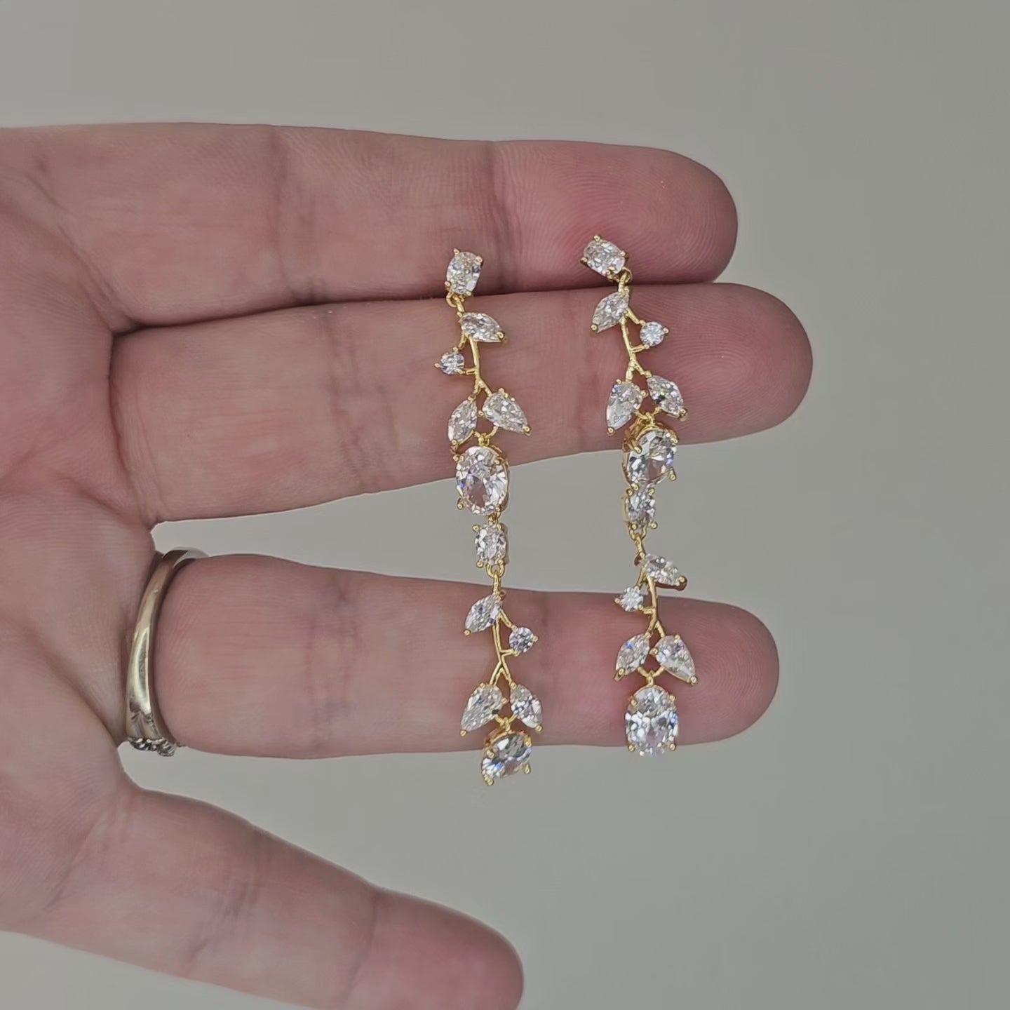 Oval vine earrings video