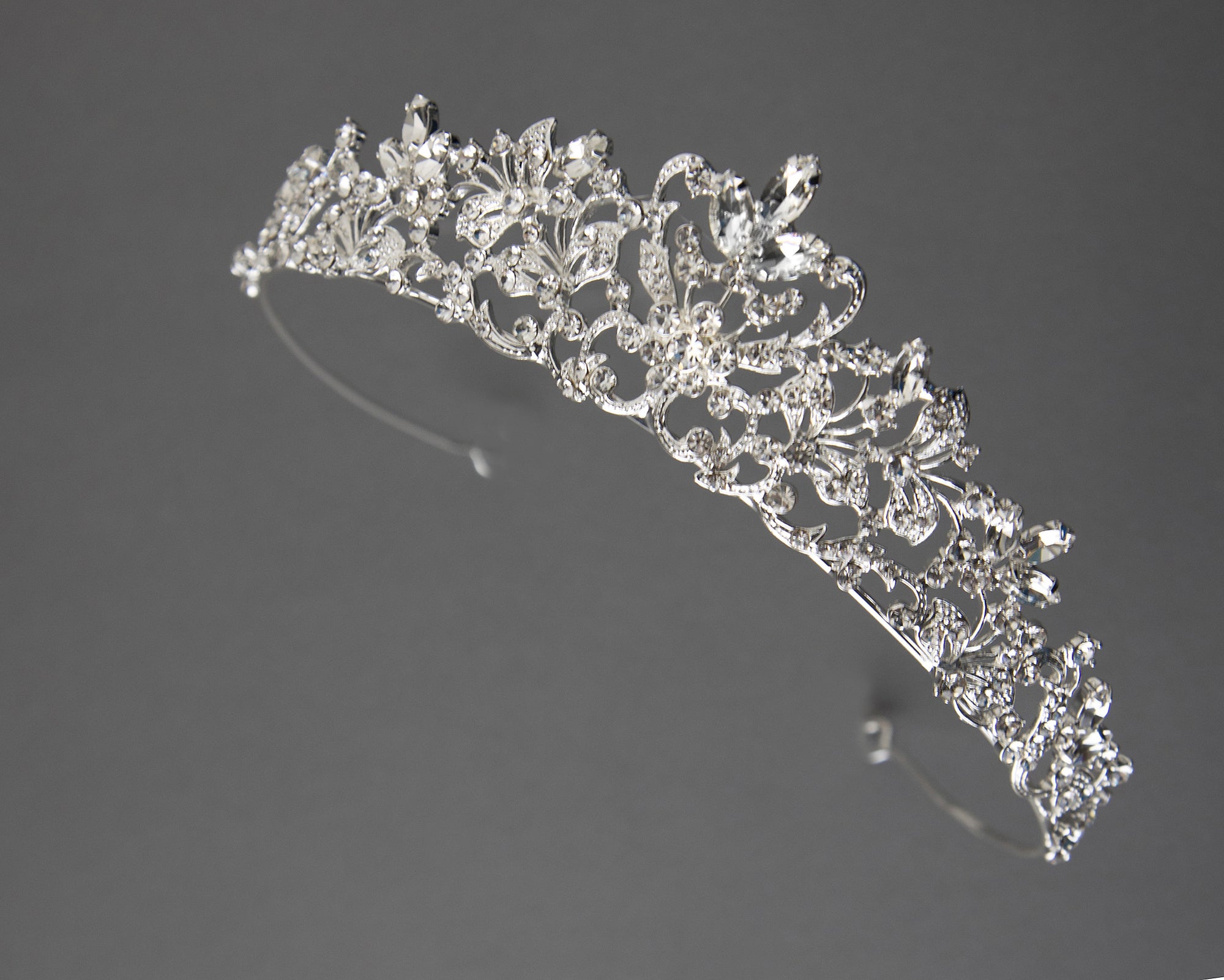 Wedding Tiara with Marquise Accents - Cassandra Lynne