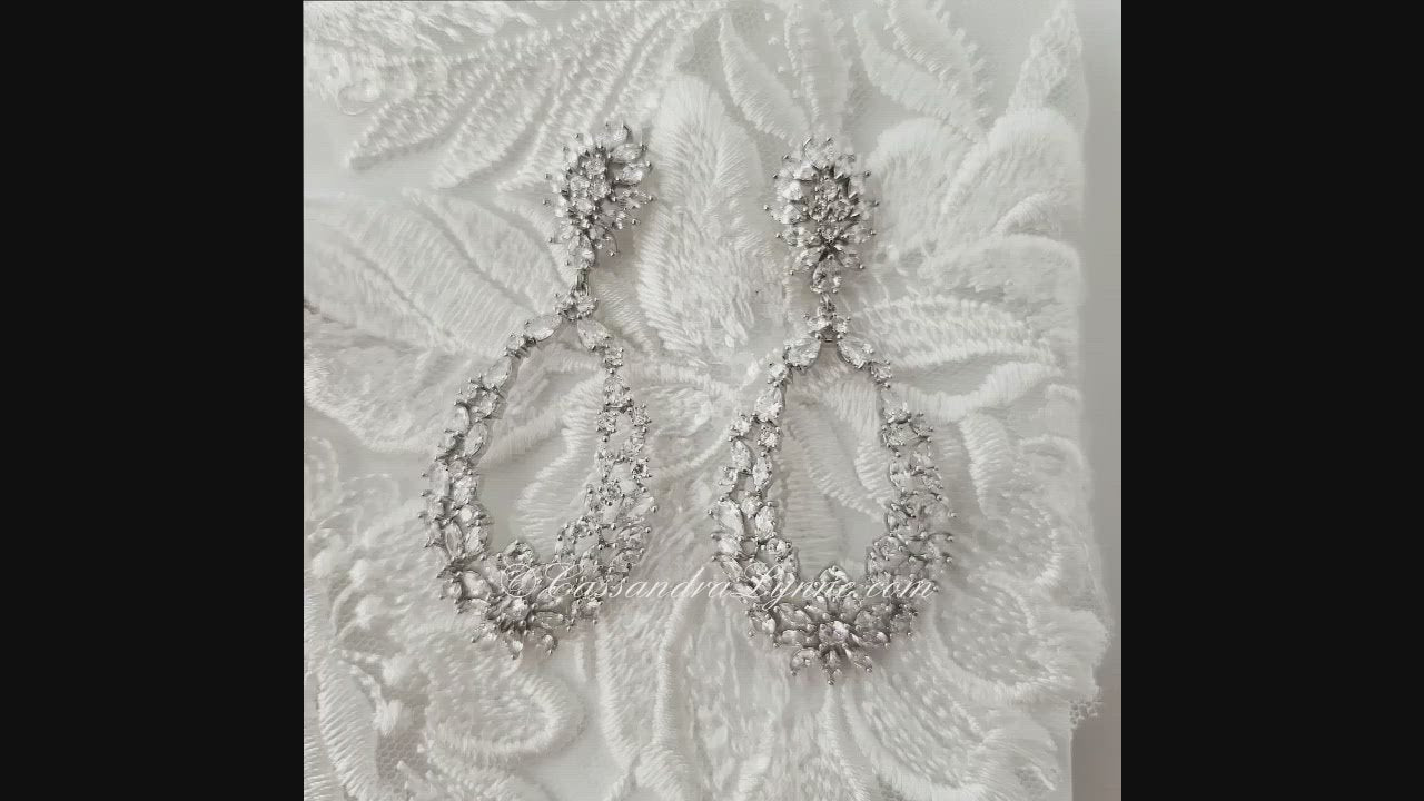 Intricate Loops Bridal Earrings