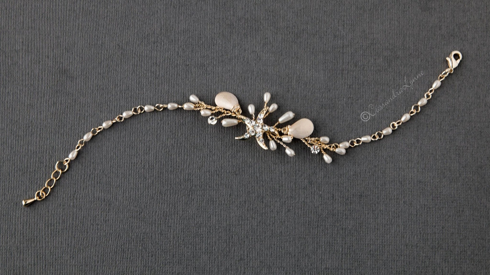 Beach Wedding Bracelet with Starfish - Cassandra Lynne