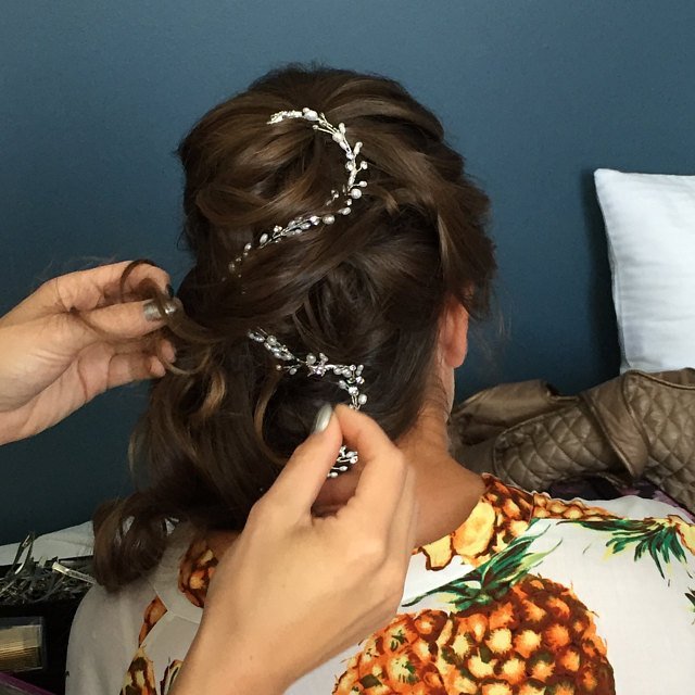 Beach Wedding Hair Vine with Pearls and Starfish - Cassandra Lynne