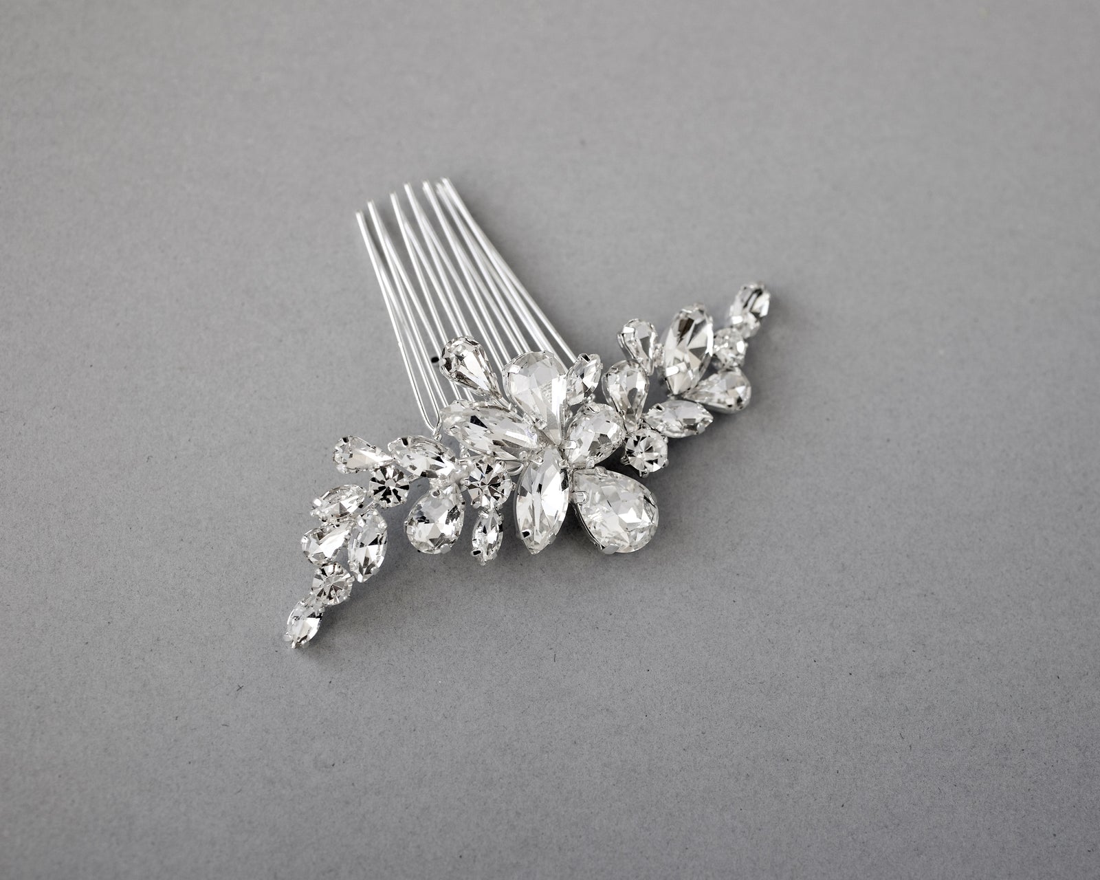 Waterdrop and Marquise Crystal Hair Comb - Cassandra Lynne