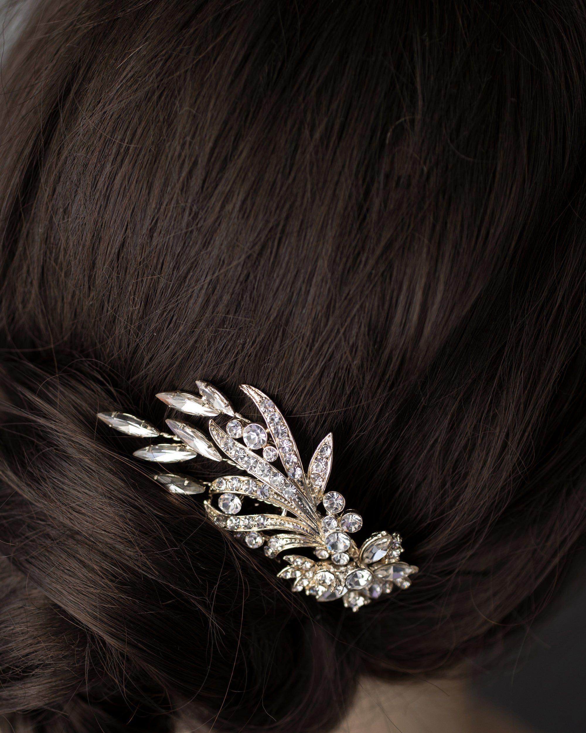 Light Gold Crystal Hair Comb - Cassandra Lynne