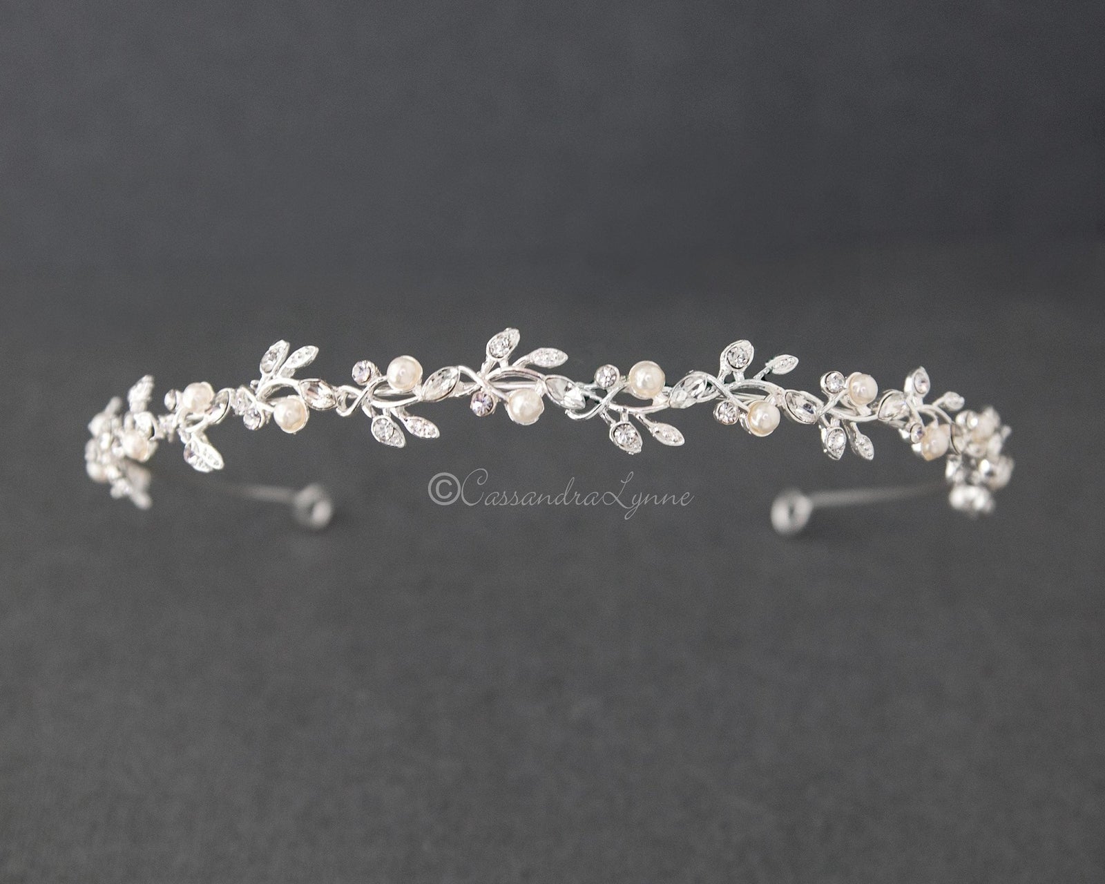 Ivory Pearl Wedding Headband - Cassandra Lynne