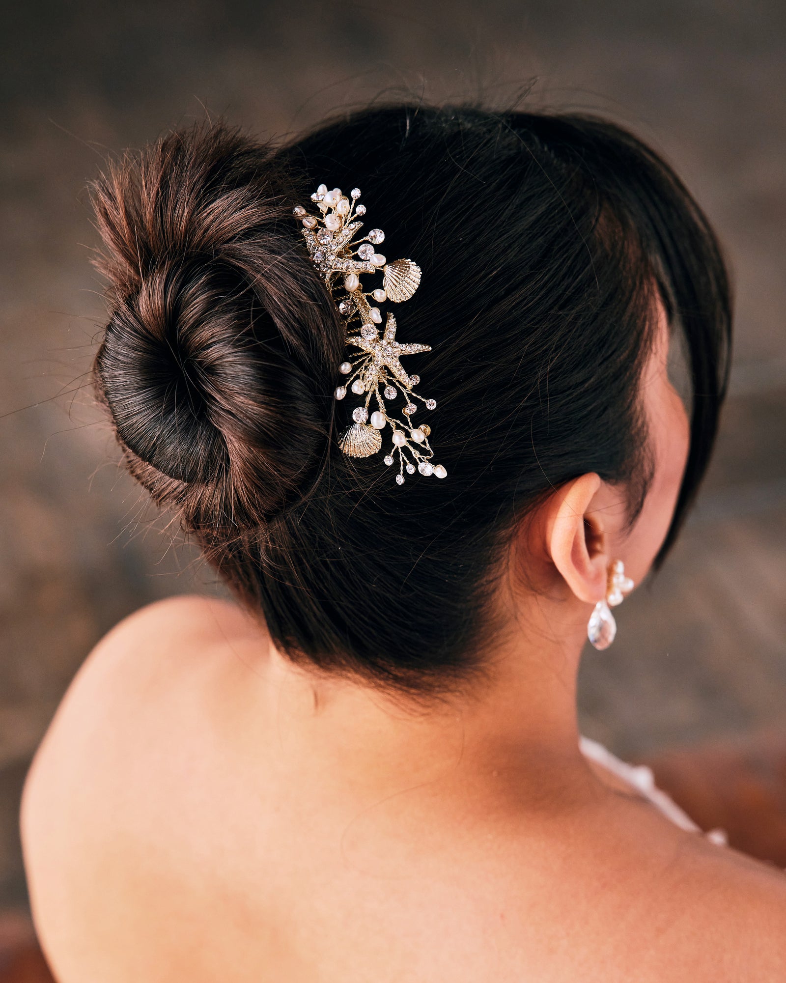 Starfish and Shell Mermaid Hair Comb - Cassandra Lynne