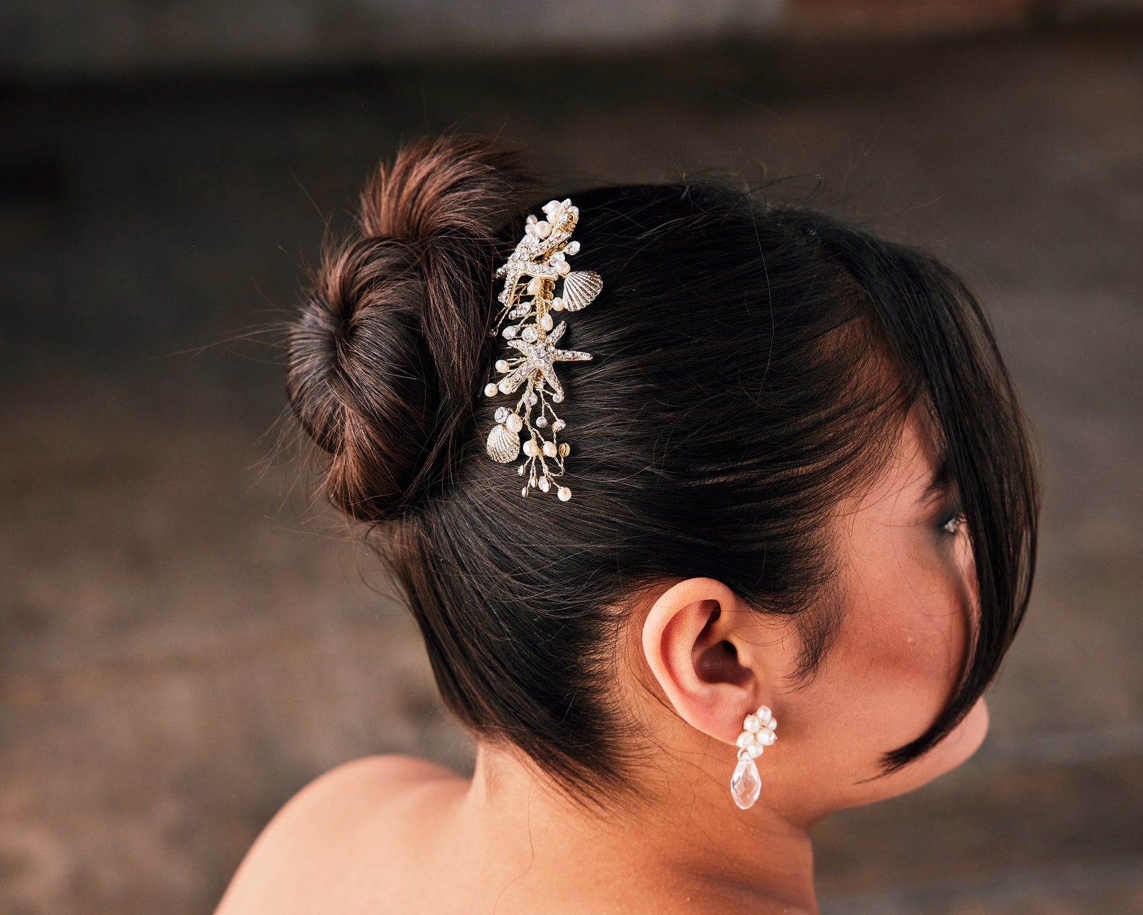 Starfish and Shell Mermaid Hair Comb - Cassandra Lynne