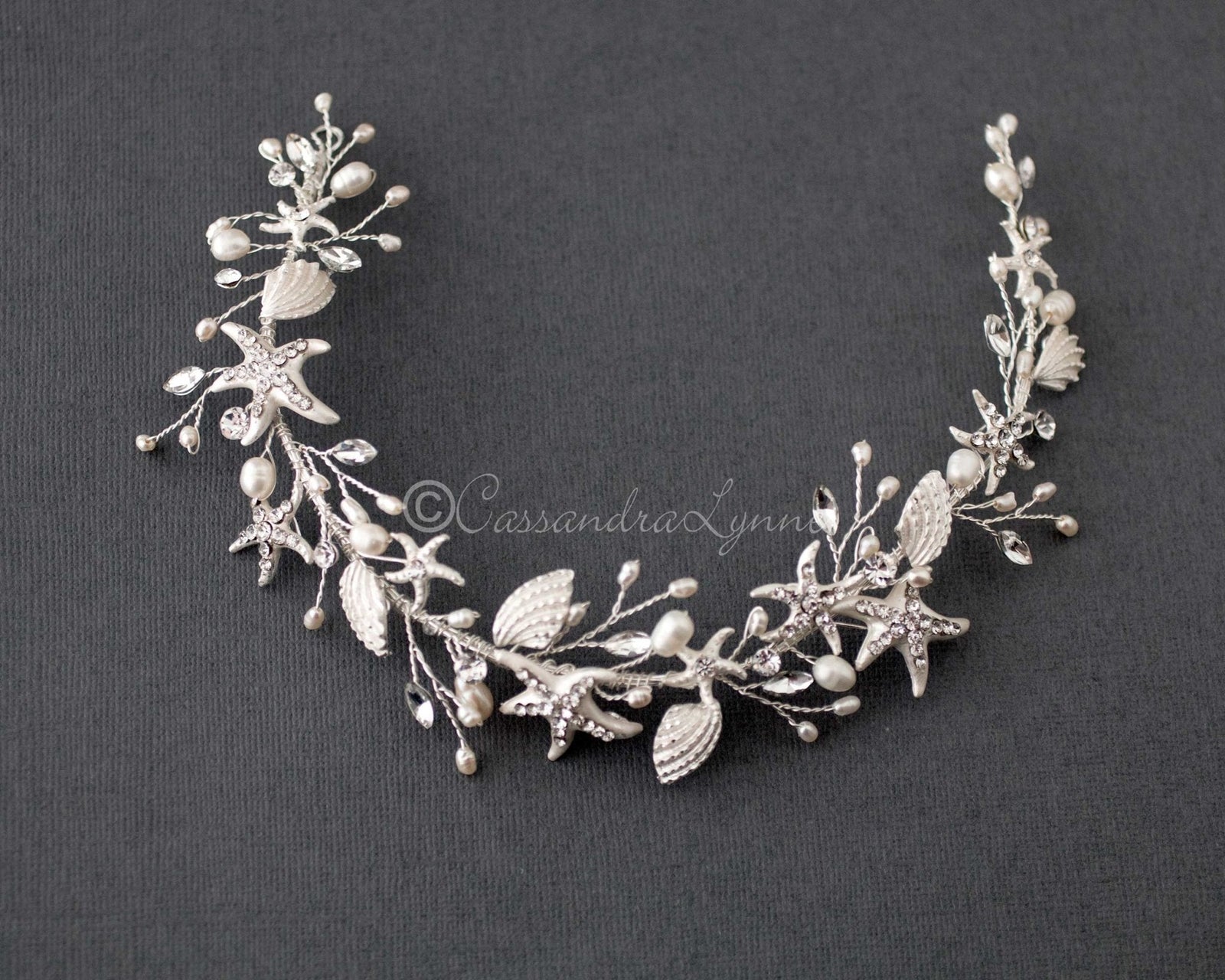 Starfish and Shell Beach Wedding Headpiece - Headband - Cassandra Lynne