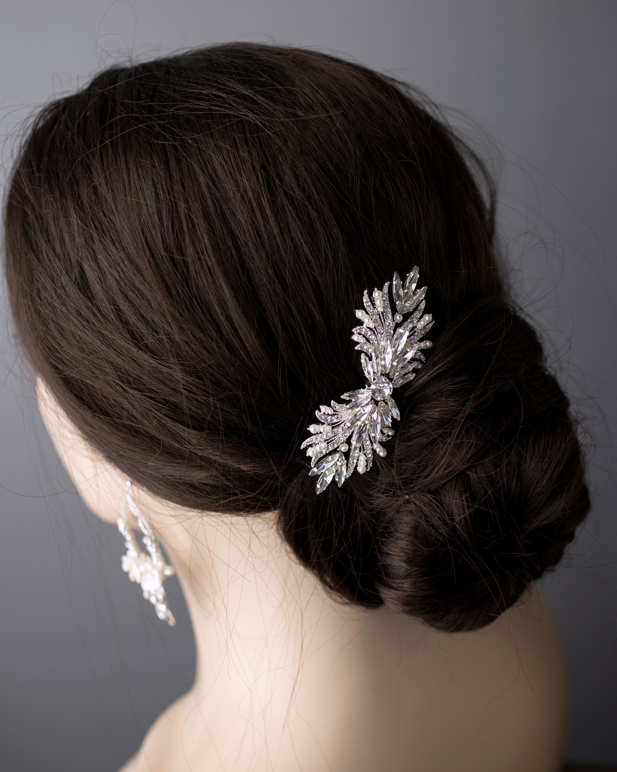 Vintage Hair Comb with Pearls - Cassandra Lynne
