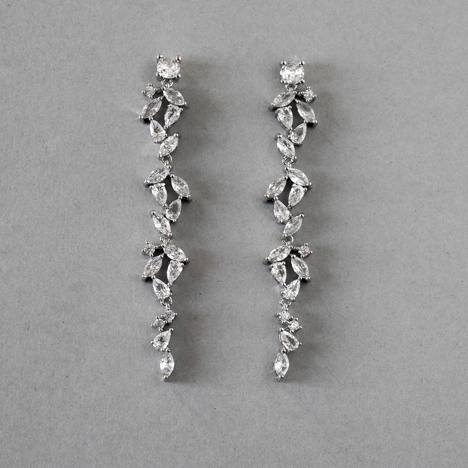 CZ Marquise Bridal Drop Earrings - Cassandra Lynne