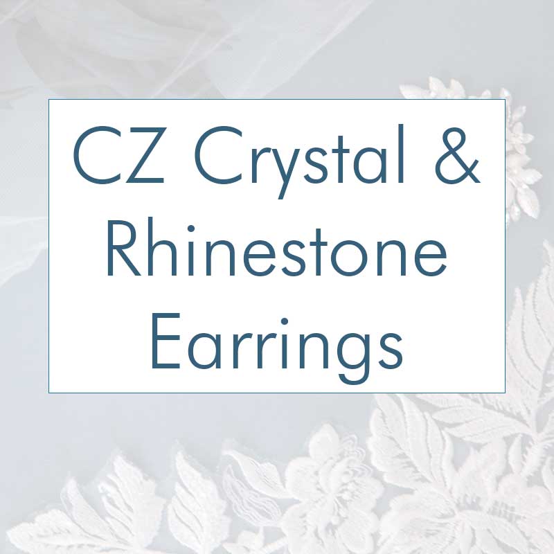 CZ, Crystal and Rhinestone Earrings - Cassandra Lynne