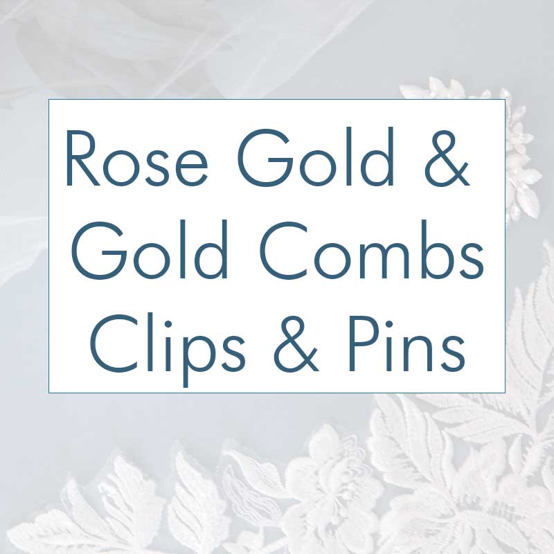 Rose Gold and Gold Combs Pin and Clips