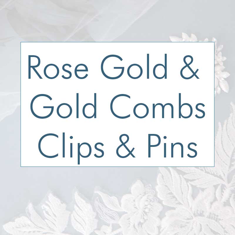 Rose Gold and Gold Combs Pin and Clips - Cassandra Lynne