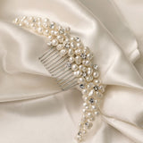 Wedding Comb of Baroque Pearls - Cassandra Lynne