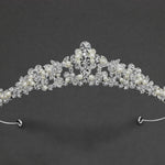 Wedding Tiara of Round Jewels and Pearls-Cassandra Lynne