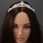 Wedding Tiara of Round Jewels and Pearls-Cassandra Lynne