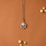 Pearl Pendant and Earrings Vintage Styled