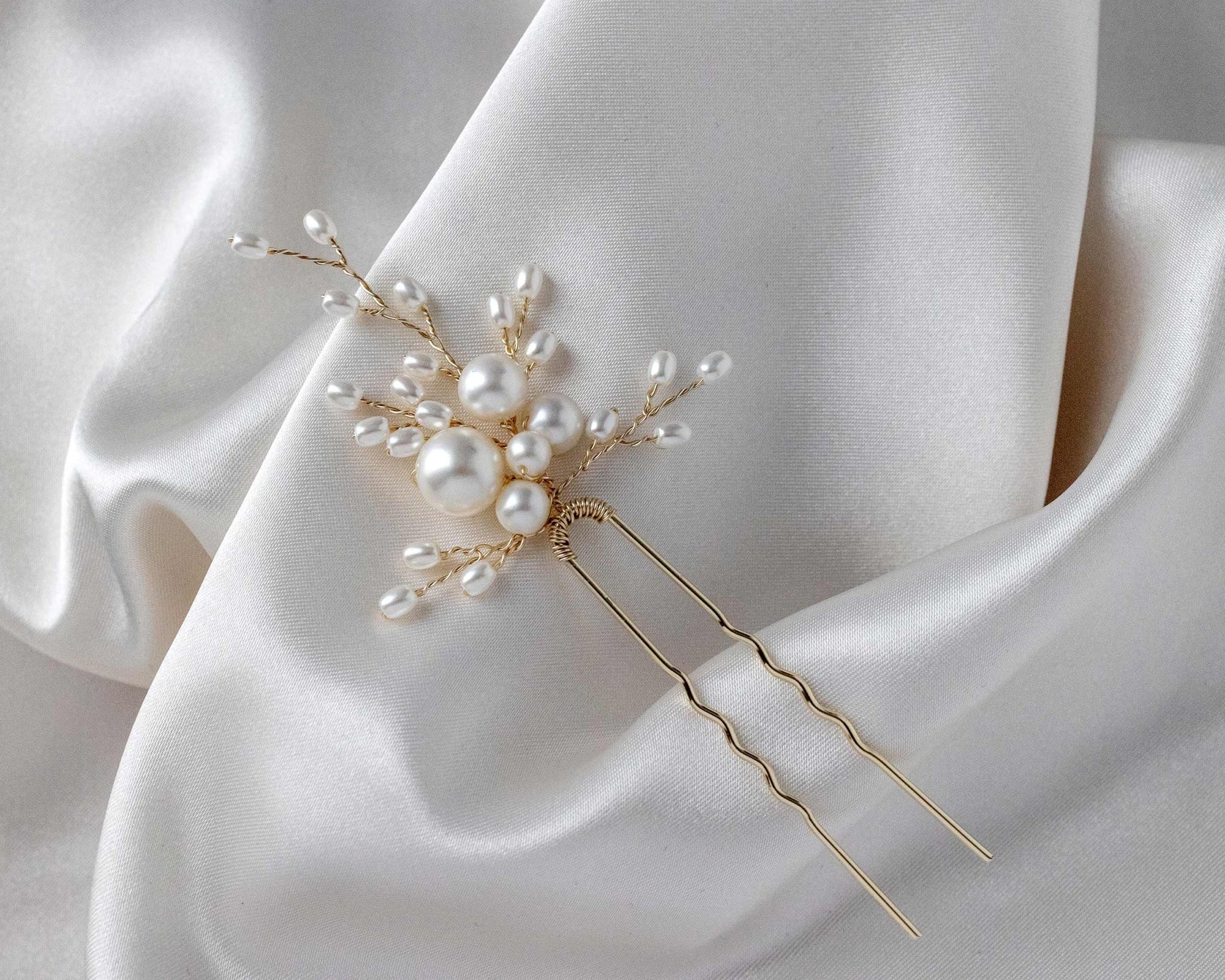 All Pearl Bridal Hair Pin - Hair Pins - Cassandra Lynne