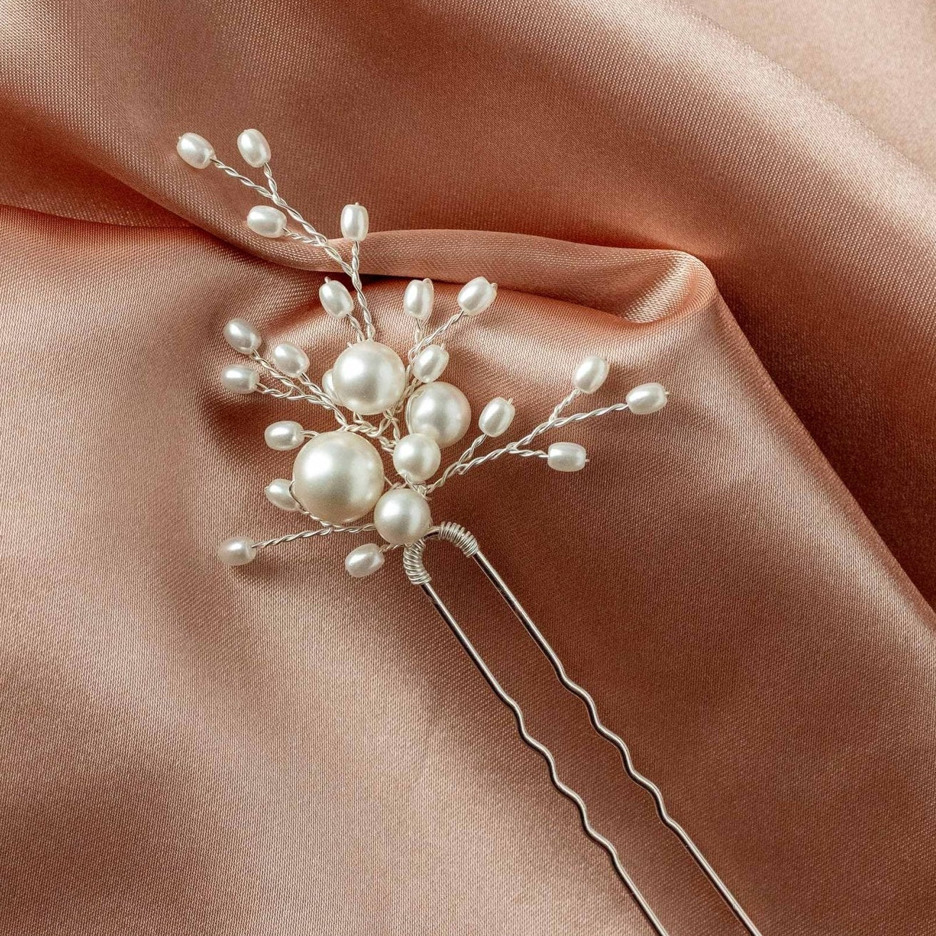 All Pearl Bridal Hair Pin - Hair Pins - Cassandra Lynne