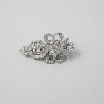Antique Silver Crystal Mini Bridal Clip - Hair Clips - Cassandra Lynne