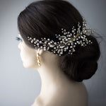 Baroque Pearls and Crystals Bridal Headpiece - Hair Comb - Cassandra Lynne