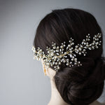 Baroque Pearls and Crystals Bridal Headpiece - Hair Comb - Cassandra Lynne