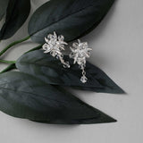 Beach Bride Crystal and Starfish Earrings - Earrings - Cassandra Lynne