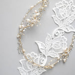 Beach Bride Starfish Headpiece in Light Gold - Hair Vine - Cassandra Lynne