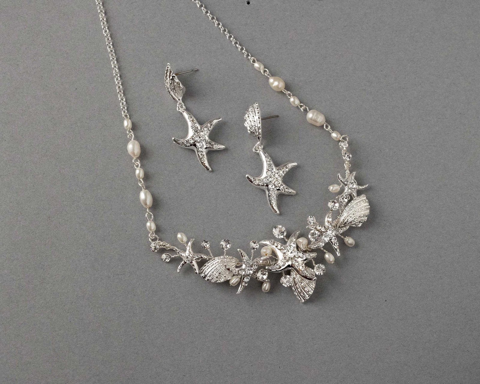 Shells and Starfish Pearl Necklace Set -Cassandra Lynne