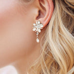 Beach Theme Pearl and Starfish Earrings - Earrings - Cassandra Lynne