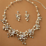Starfish Wedding Necklace with Freshwater Pearls