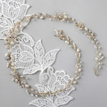 Beach Wedding Hair Vine with Pearls and Starfish - Hair Vine - Cassandra Lynne