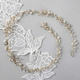 Beach Wedding Hair Vine with Pearls and Starfish - Hair Vine - Cassandra Lynne