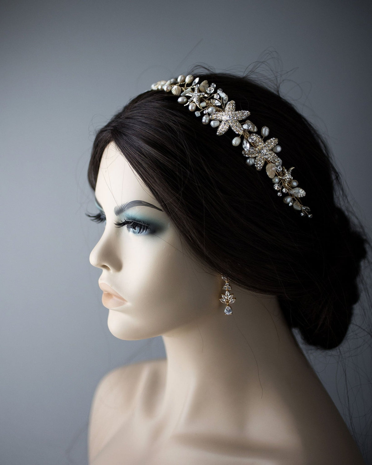 Beach Wedding Headband with Starfish and Shells - Headband - Cassandra Lynne