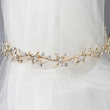 Beach Wedding Headpiece of Gold Starfish - Headband - Cassandra Lynne