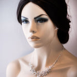 Beach Wedding Necklace with Crystals and Starfish - Necklace Set - Cassandra Lynne