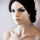 Beach Wedding Necklace with Crystals and Starfish - Necklace Set - Cassandra Lynne