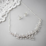 Beach Wedding Necklace with Crystals and Starfish - Necklace Set - Cassandra Lynne