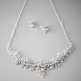 Beach Wedding Necklace with Crystals and Starfish - Necklace Set - Cassandra Lynne