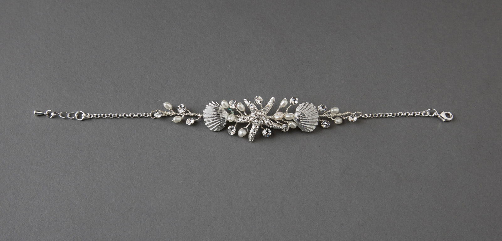 Starfish Bracelet with Shells and Pearls - Cassandra Lynne