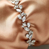 Silver Wedding Jewelry Fashion bracelet with Multishape CZ Stones - Cassandra Lynne