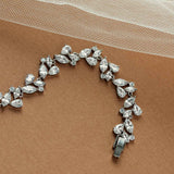 Silver Wedding bracelet with Multishape CZ Stones - Cassandra Lynne